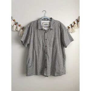 California Cowboy Mens High Water Shirt Cozumel Geometric Terry Lined Beach XXL